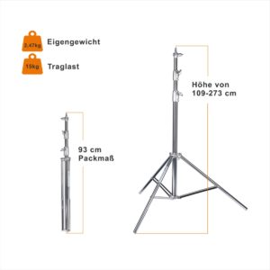Lampenstativ Heavy Duty 109-270cm