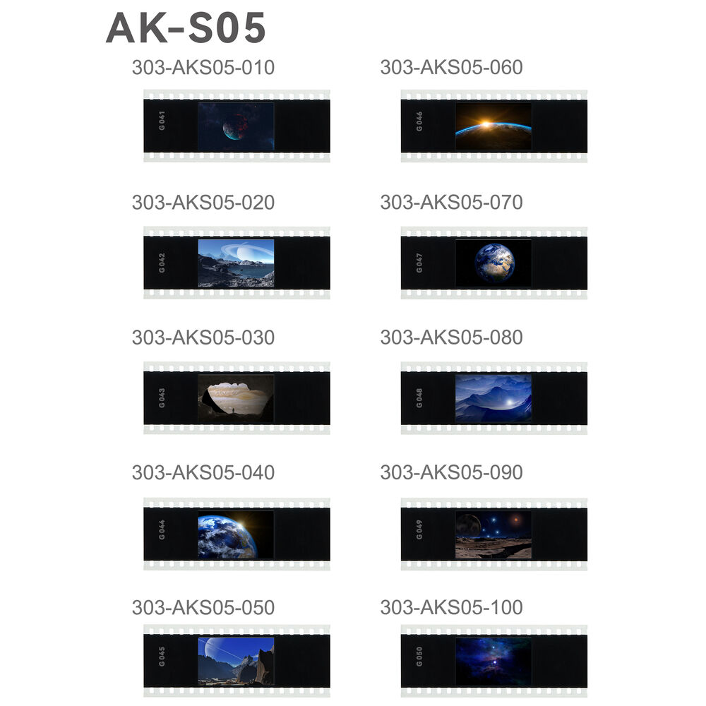 Slide Filter AK-S05 Erde 10 kreative Projektionsfolien