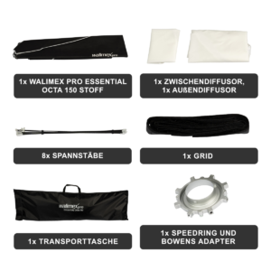 walimex pro Essential Octa 150 ø150cm