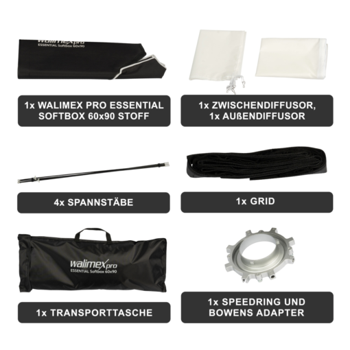 <span class="marke">walimex pro </span>Essential Softbox 60x90 – Bild 5