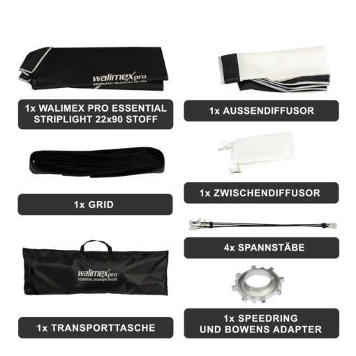 walimex pro Essential Striplight 30x120 universal