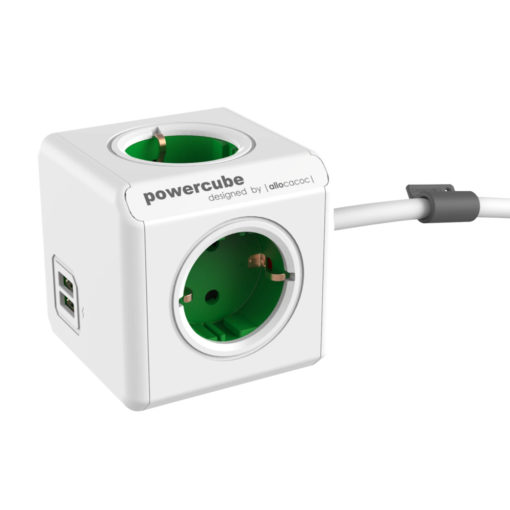 PowerCube Extended USB 1,5m grün