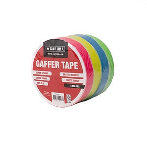 Caruba Gaffer Tape Neon 25m Set mit 4 Rollen