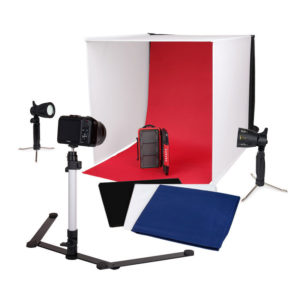 Lichtwürfel 60x60x60cm mit 2 LED-Lampen