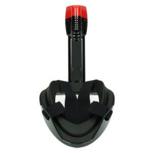 Schnorchelmaske Pro S/M schwarz/rot, extra lang