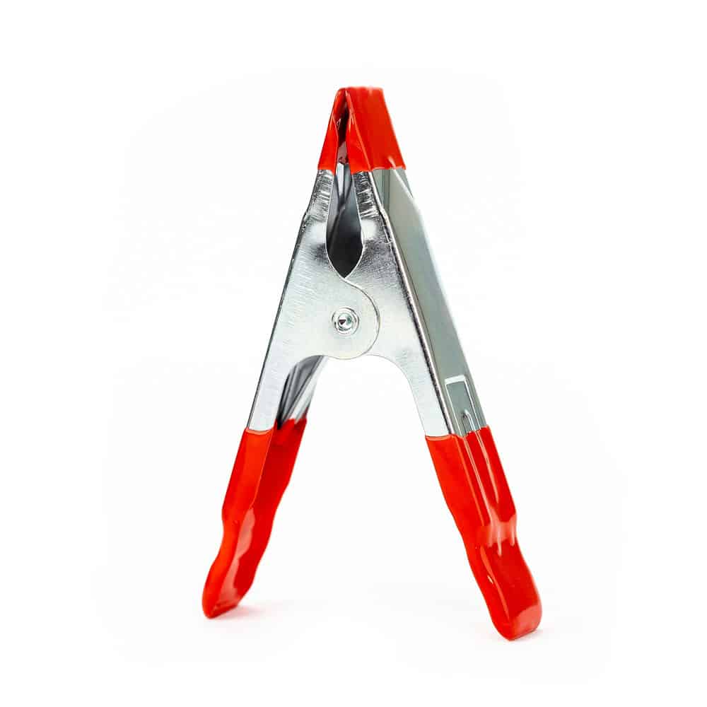 Metall-Mehrfederklemme 4", rot