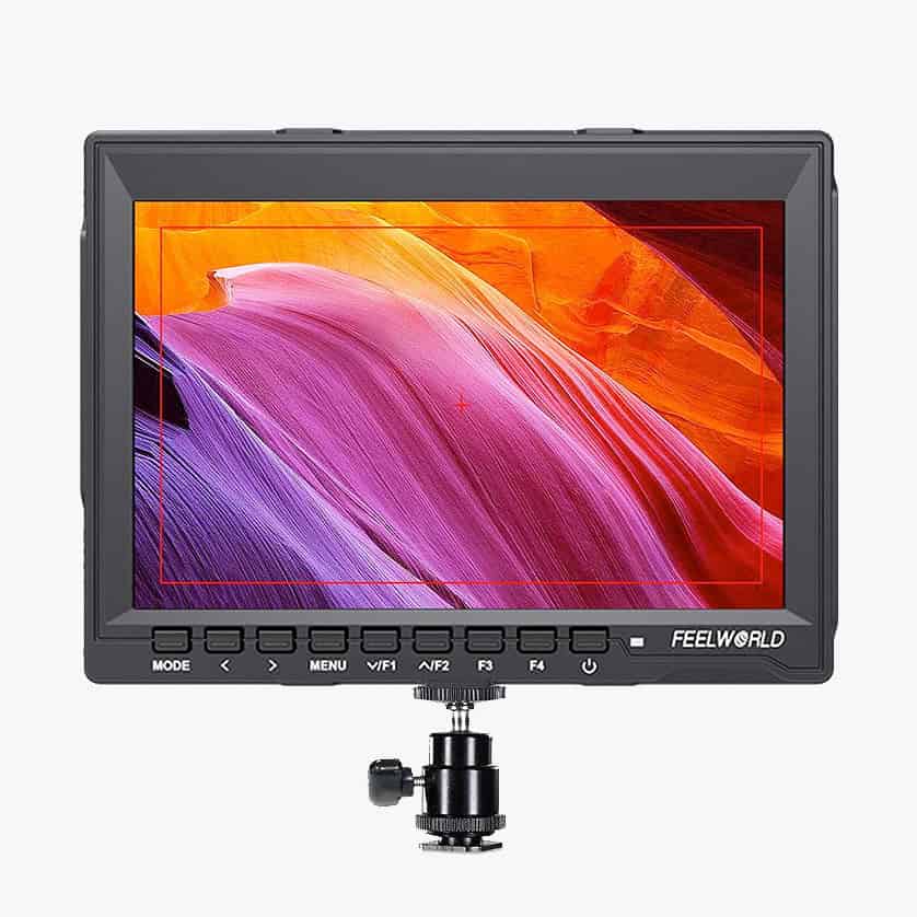 FEELWORD® DSLR Monitor HD 7" FW759 Video Assist IPS 1280X800 4K HDMI AV
