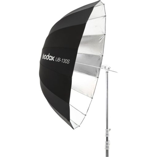 Parabolschirm ø130cm silber/schwarz
