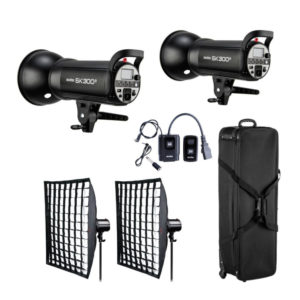 SK300ll Travel-Set Leuchten, Lampenstative, Lichtformer