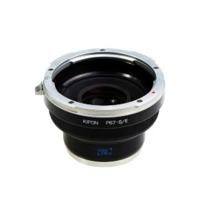 Pentax 67 auf Sony E (x0.7) Baveyes Objektivadapter