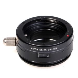 Olympus OM auf Sony E Shift Adapter