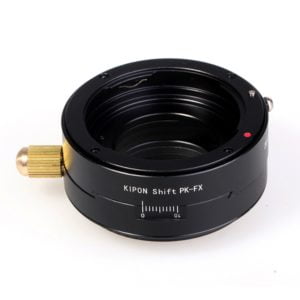 Pentax K auf Fuji X Shift Adapter