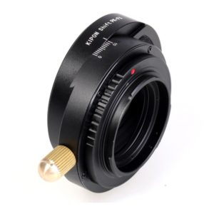 Pentax K auf Fuji X Shift Adapter