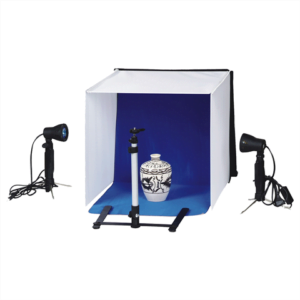 Produktfoto-Set mit Beleuchtung 50x50x50cm, Kunstlicht