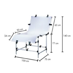 Aufnahmetisch 100x200cm Arbeitshöhe 77cm