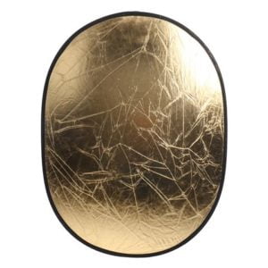 2in1 Faltreflektor gold/silber 100x150cm
