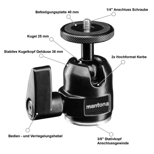 <span class="marke">mantona </span>Kugelkopf small – Bild 7