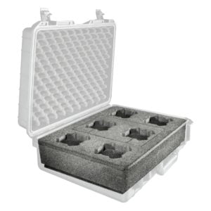 Inlay für 6 Objektive für Outdoor Schutzkoffer L