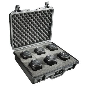 Inlay für 6 Objektive für Outdoor Schutzkoffer L