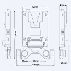 mini V-Mount Halterung