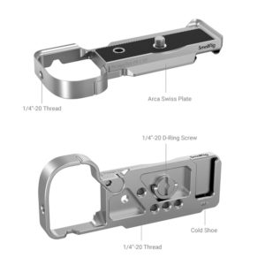 3524 Extension Grip Sony ZV E10, silber