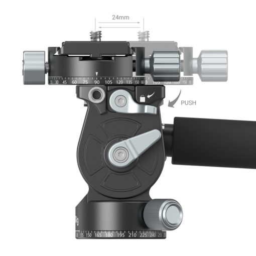 Lightweight Fluid Video Head Arca-Swiss quick release