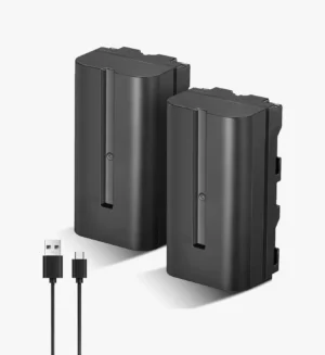 Soonpho 2er Pack NP-F550 Akku 2 Stück