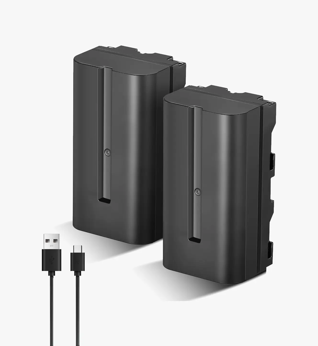 Soonpho 2er Pack NP-F550 Akku 2 Stück