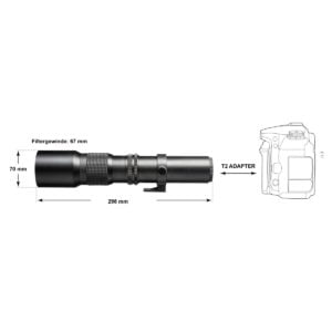 500mm/8.0 für T2