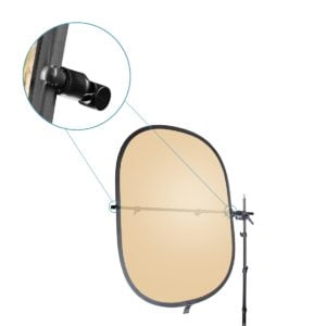 Reflektorhalter-Set silber/gold, ⌀100cm