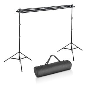 3-fach Hintergrundsystem max. Höhe 250cm, max. Breite 290cm