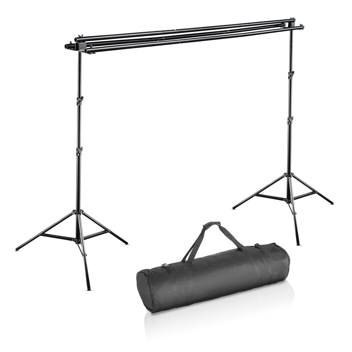 3-fach Hintergrundsystem max. Höhe 250cm, max. Breite 290cm