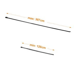 Teleskop Hintergrundstange 120-307cm