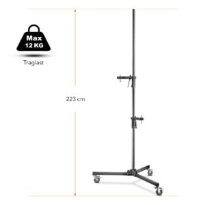 Rollstativ mit Klemmhaltern 223cm