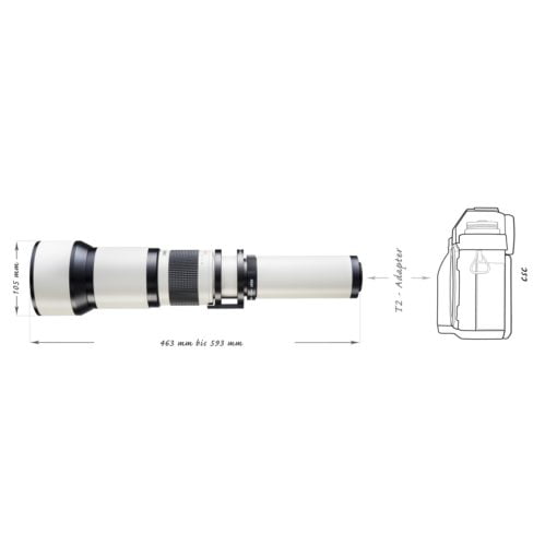 650-1300mm/8-16 für T2
