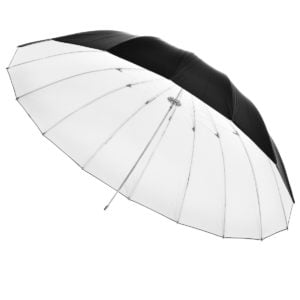 Reflexschirm ø180cm weiß/schwarz