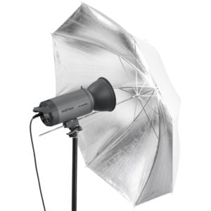 Reflexschirm ø109cm silber/weiss