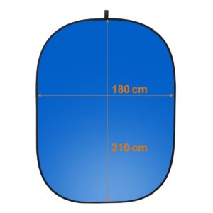 2in1 Falthintergrund grau/blau 180x210cm