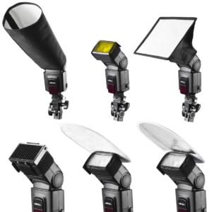 Systemblitz Zubehör-Set Softbox, Farbfilter, Lichtformer
