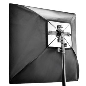 4-fach Blitzhalter mit Softbox 60x60cm