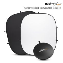 <span class="marke">walimex pro </span>2in1 Falthintergrund schwarz/weiß 200x230cm