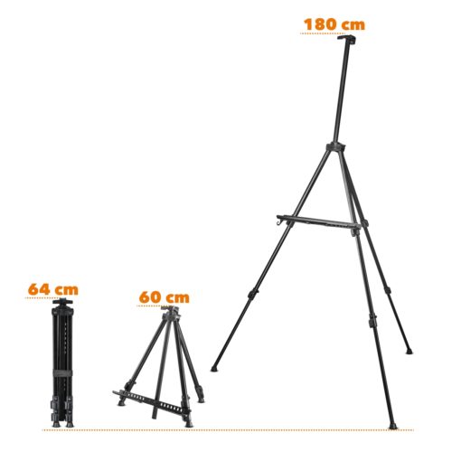 Atelierstaffelei XL Aluminium, 180cm