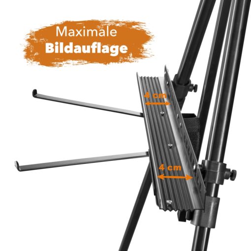 Atelierstaffelei XL Aluminium, 180cm