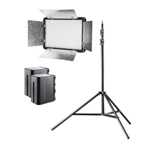 LED Versalight 500 BiColor mit Stativ & 2 Akkus