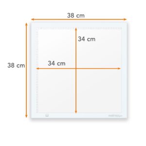 LED-Leuchttisch Shining White 38x38cm 15W