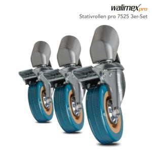 Stativrollen Pro 7525 3er Set, 75mm