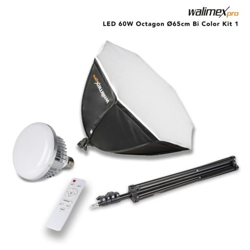 <span class="marke">walimex pro </span>LED 60W Octagon ø65cm Set 1