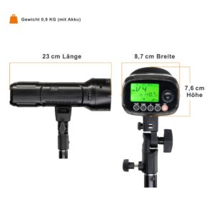 walimex pro Studio-Akkublitz Mover 200 TTL Studioblitz