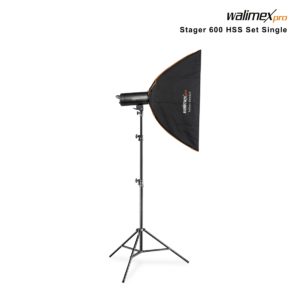 walimex pro Stager 600 HSS Set Single Studioblitz