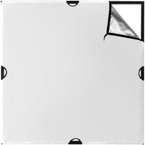 Scrim Jim Cine 2 in 1 Silver/White Bounce Fabric (1.2 x 1.2m)